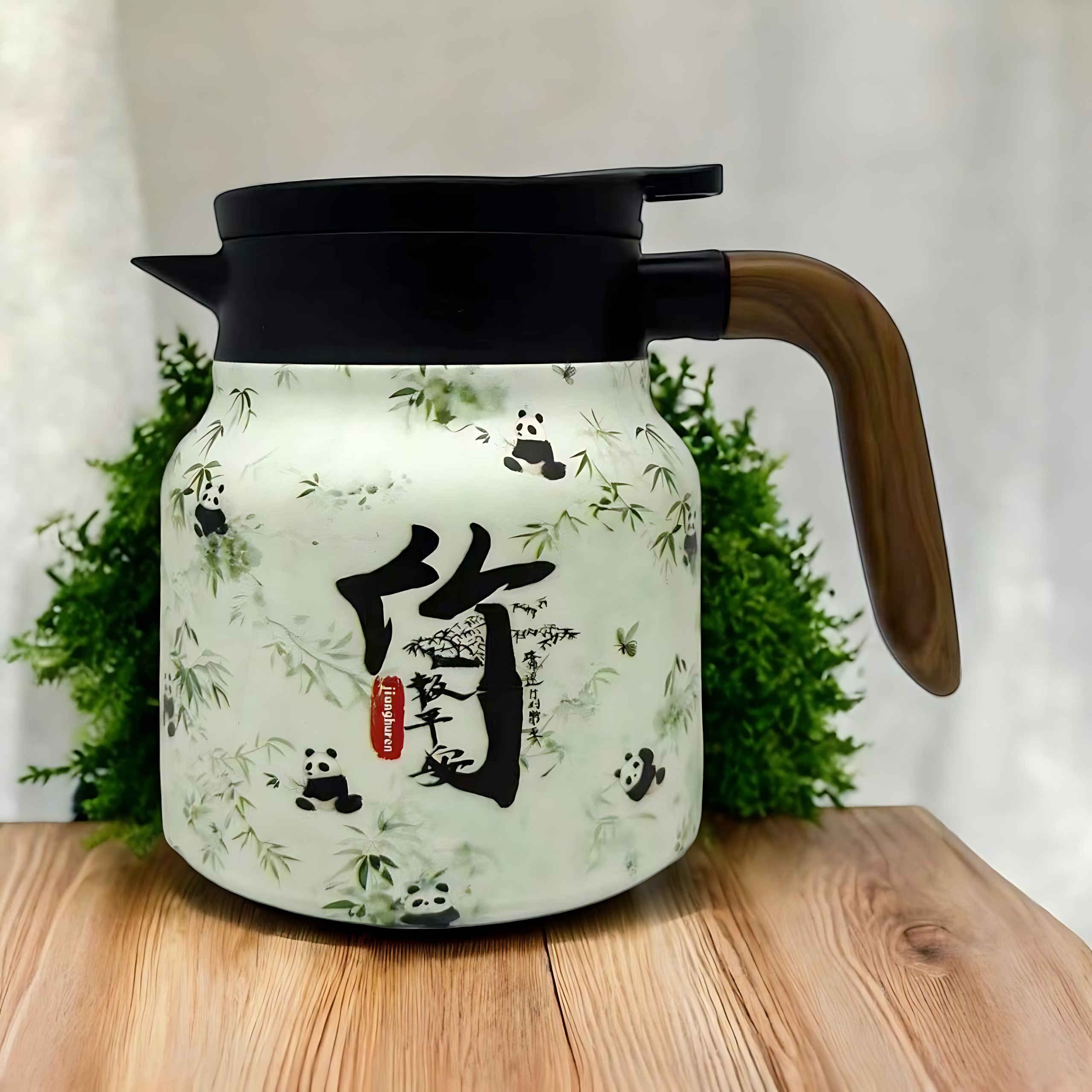 BloomSip | Roestvrijstalen thermoskan met bloemmotief en infuser – houdt thee warm