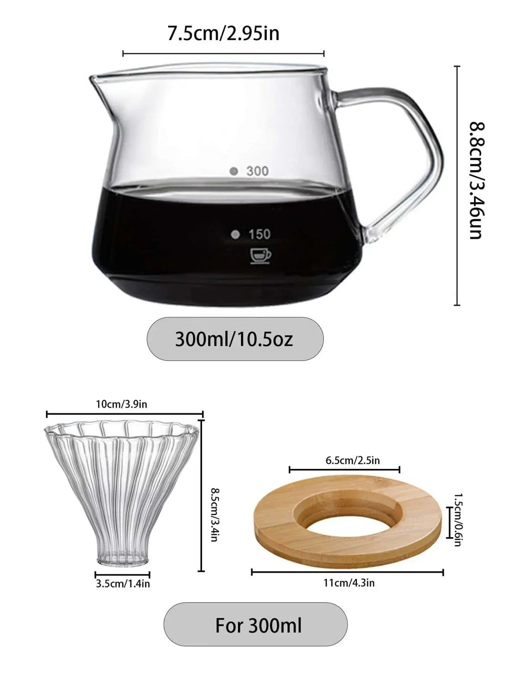 DripAura | Elegante glazen koffiezetter voor thuis en op kantoor