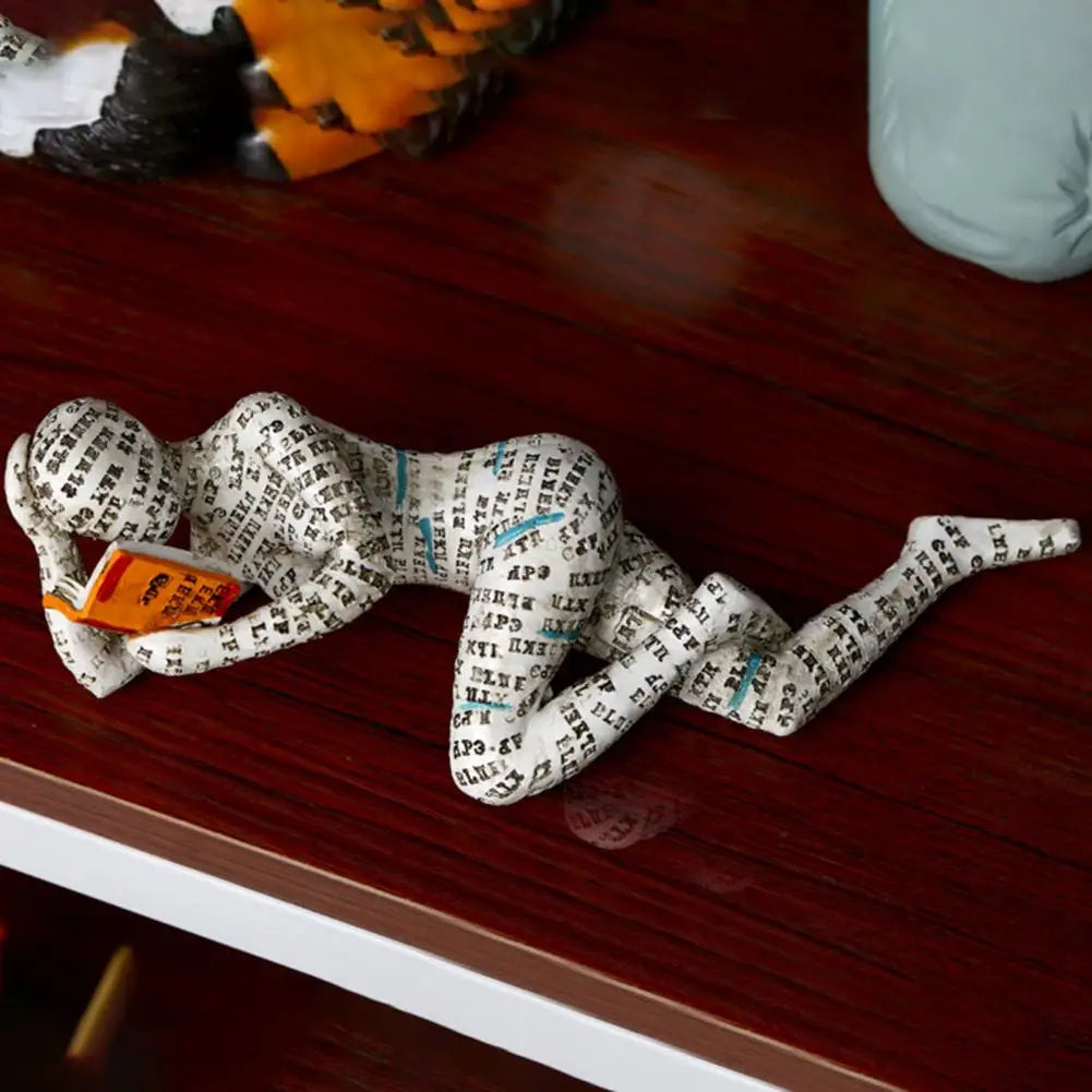 PageZen | Boekenwurm sculptuur – Artistieke decoratie voor thuis en op kantoor om te lezen en na te denken