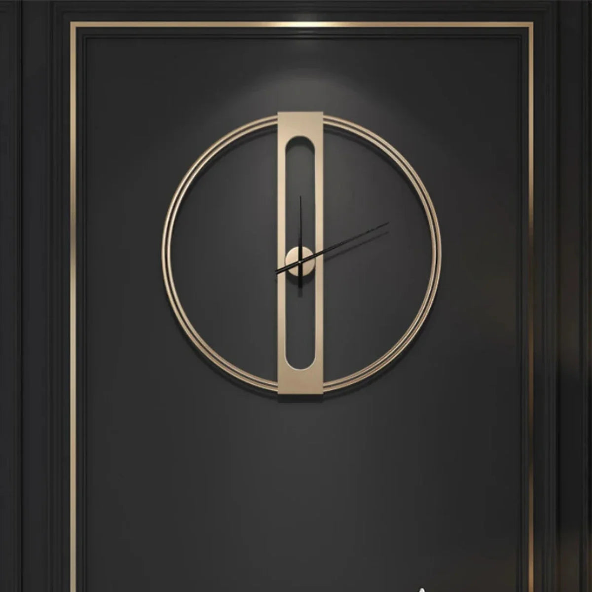 TimeLuxe | Elegante metalen wandklok – Stil modern Europees ontwerp