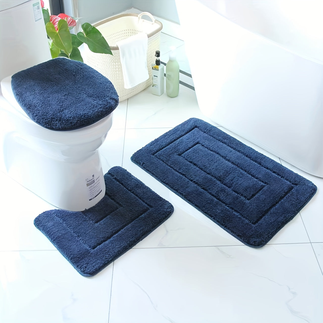 CloudStep | Zachte antislip badmatten set – Absorberende, sneldrogende en comfortabele badmatten