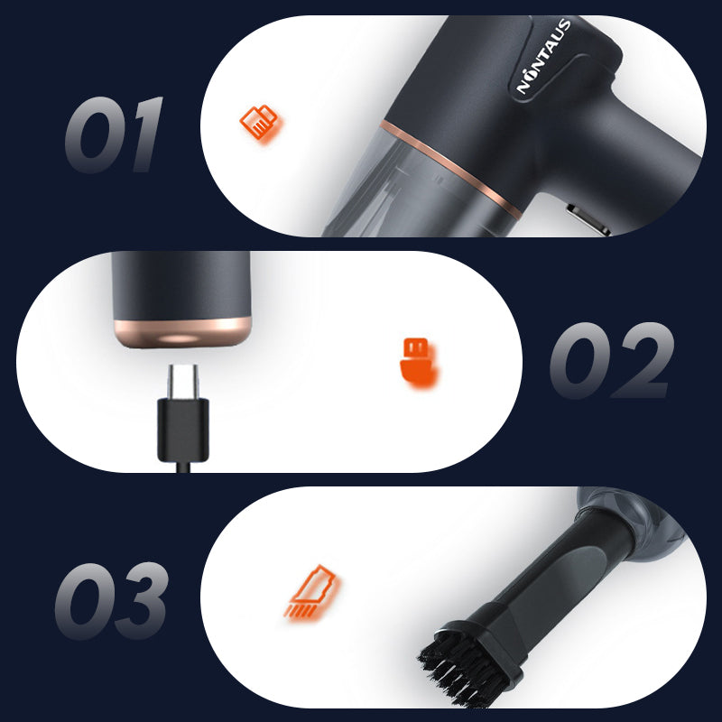 Airvac | Snoerloze Stofzuiger - Lichtgewicht Handheld Oplaadbare Stofzuiger
