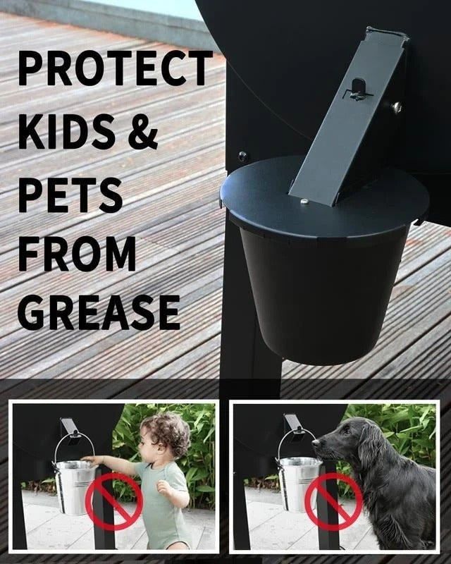 DripCatcher | Vetopvangbak voor Grill met Deksel – Herbruikbare, Afgesloten Anti-Drup Vettray