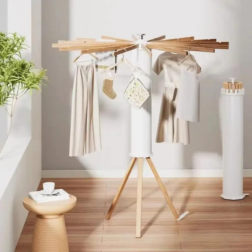 DryCraft | Opvouwbaar houten droogrek – Ruimtebesparende wasorganizer voor thuis