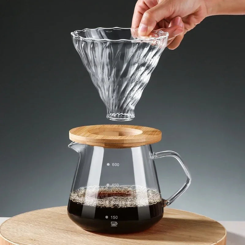 DripAura | Elegante glazen koffiezetter voor thuis en op kantoor