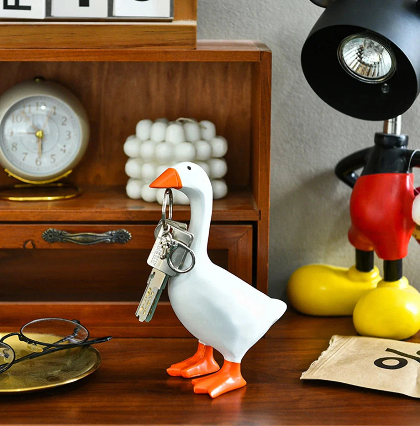 MagniGoose | Decoratieve magnetische gans – stijlvolle sleutelhouder voor thuis en in de hal