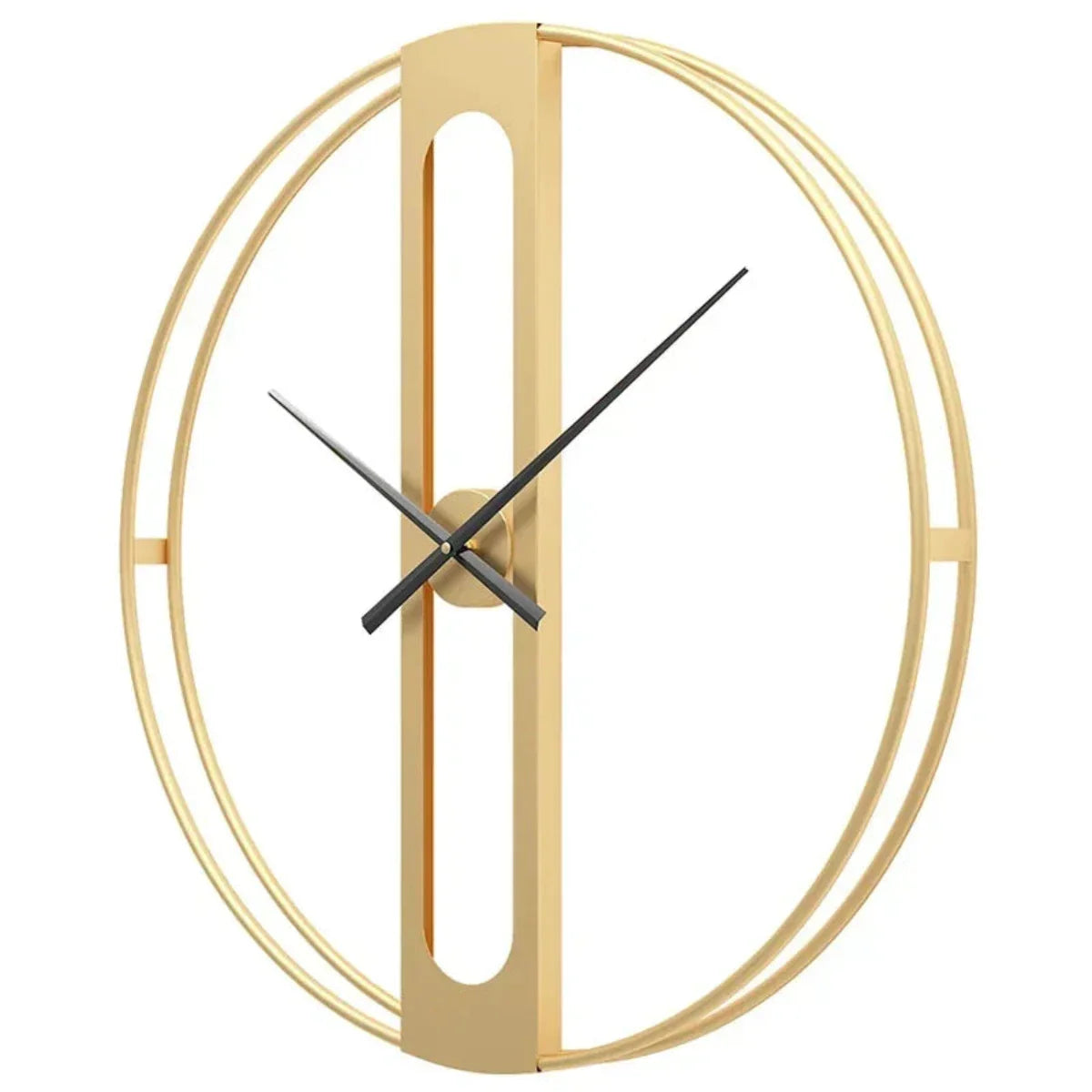 TimeLuxe | Elegante metalen wandklok – Stil modern Europees ontwerp