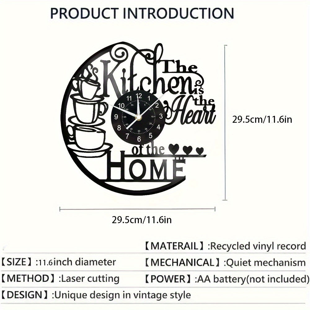 TickTasty | Keukenwandklok met ledverlichting – Decoratieve en functionele klok voor keuken en eetkamer