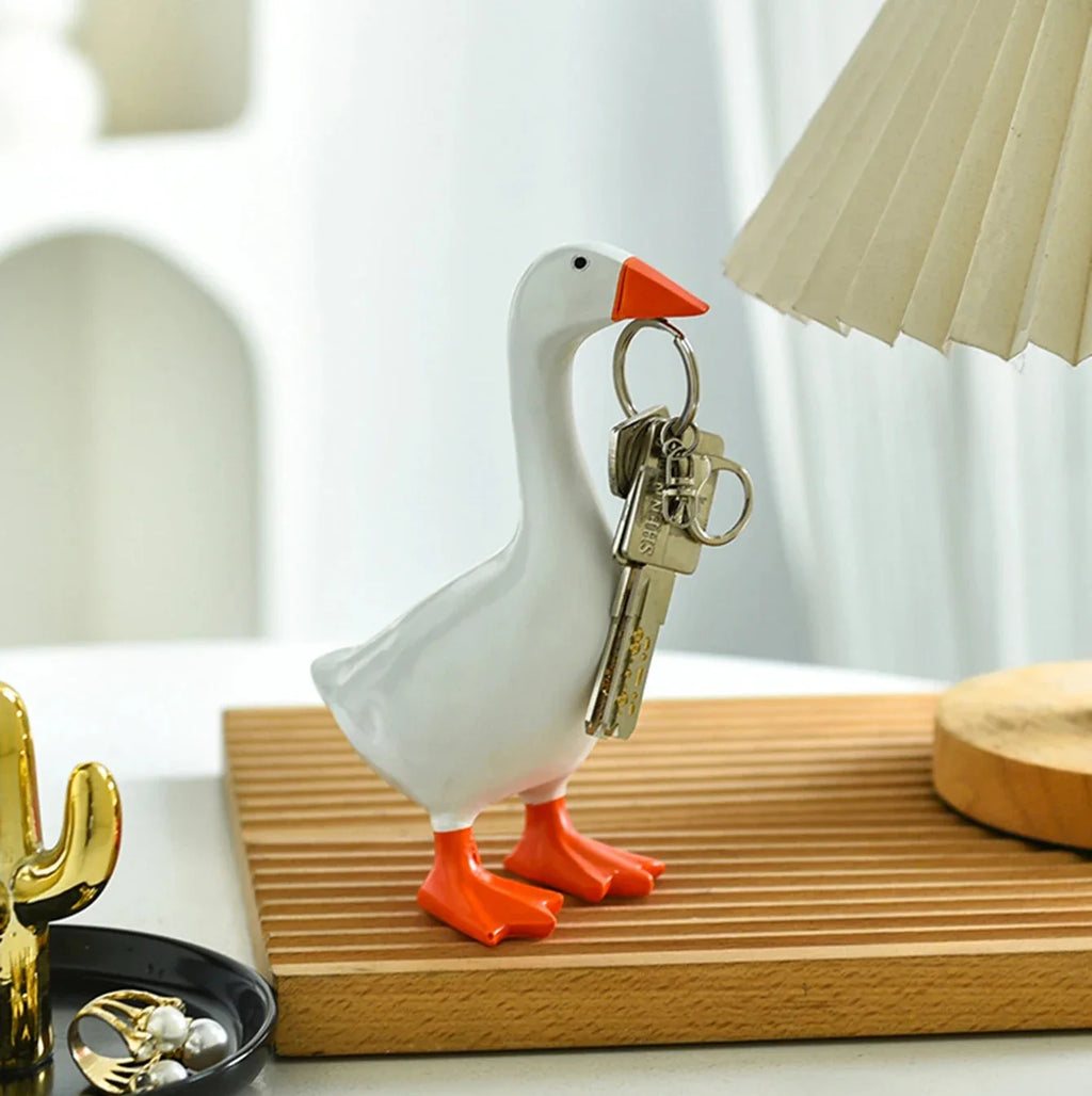 MagniGoose | Decoratieve magnetische gans – stijlvolle sleutelhouder voor thuis en in de hal