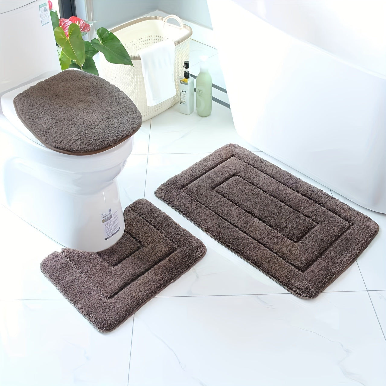 CloudStep | Zachte antislip badmatten set – Absorberende, sneldrogende en comfortabele badmatten