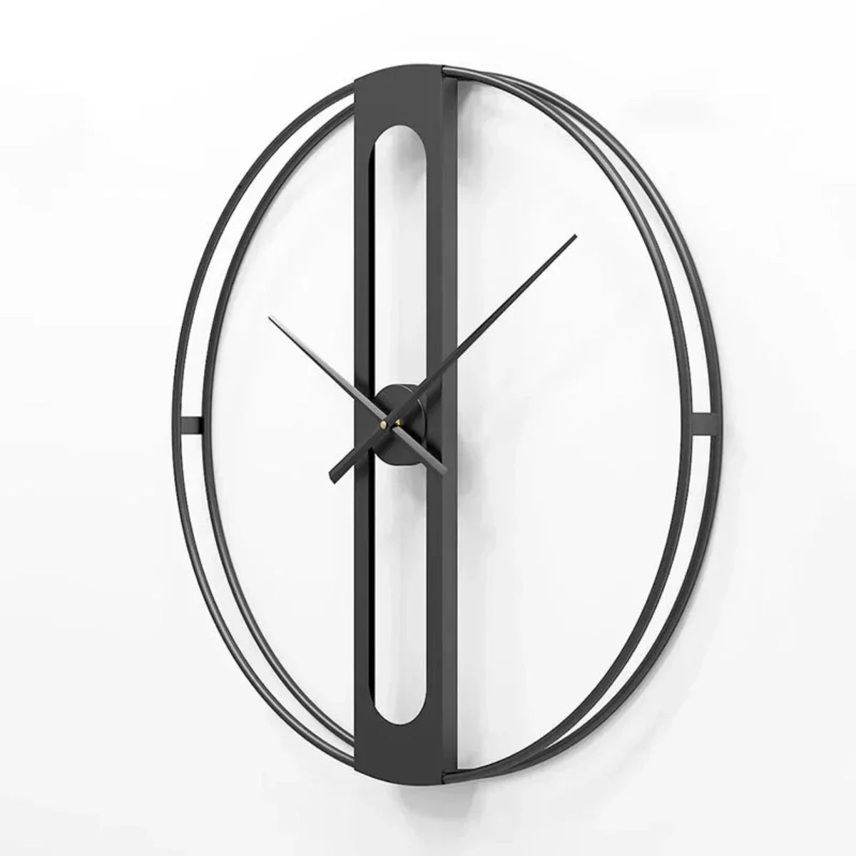 TimeLuxe | Elegante metalen wandklok – Stil modern Europees ontwerp