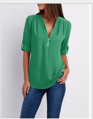 Avena | Damesblouse met V-hals – Elegante, casual en chique blouse voor dagelijks gebruik