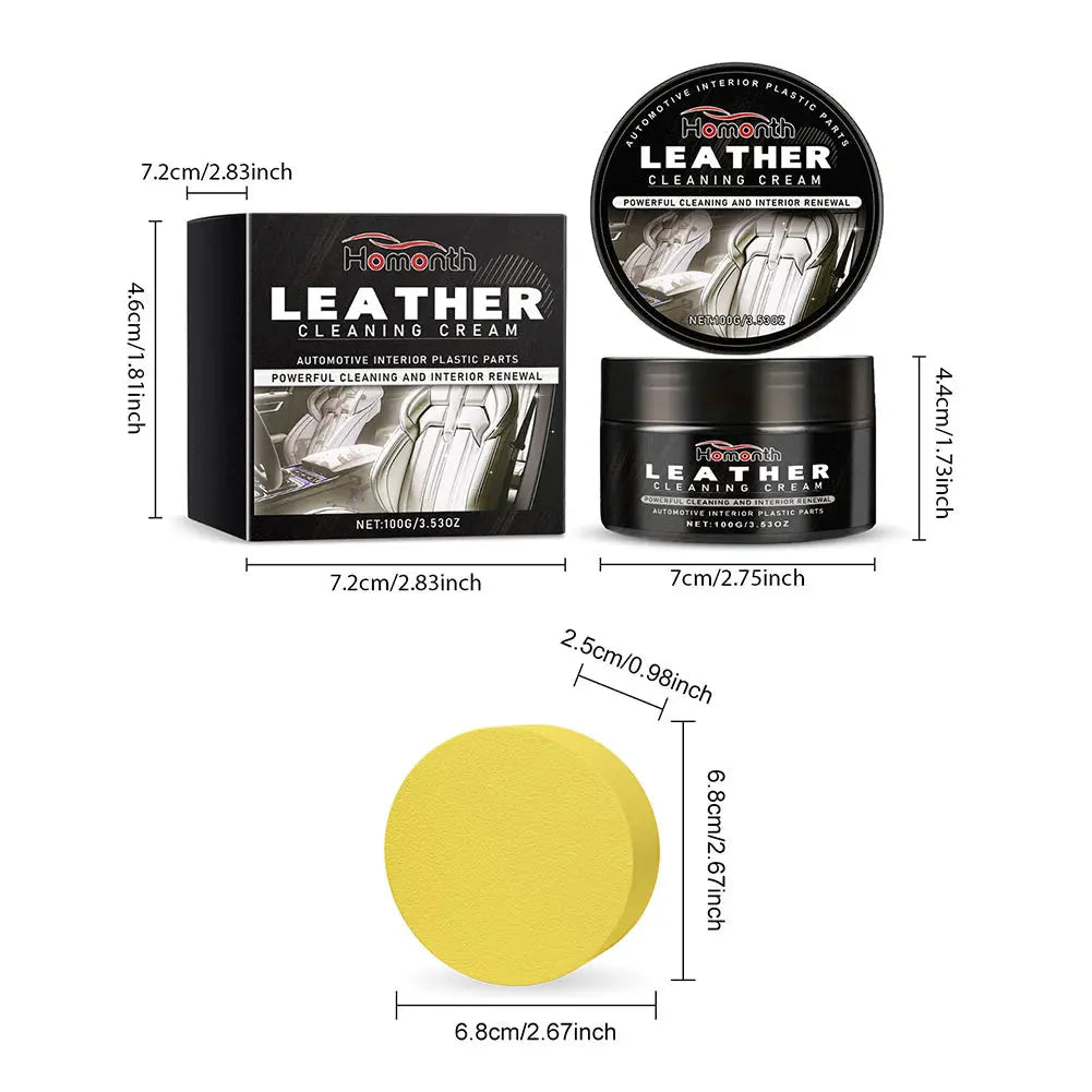 LuxeCreme | Premium Onderhoudscrème voor Leer - Herstelt Kleur & Glans, Niet-vettig