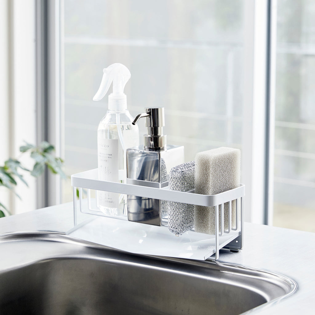 SpongeHaven | Innovatieve afdruipbak voor sponzen – Opbergruimte voor sponzen en zeep bij de gootsteen