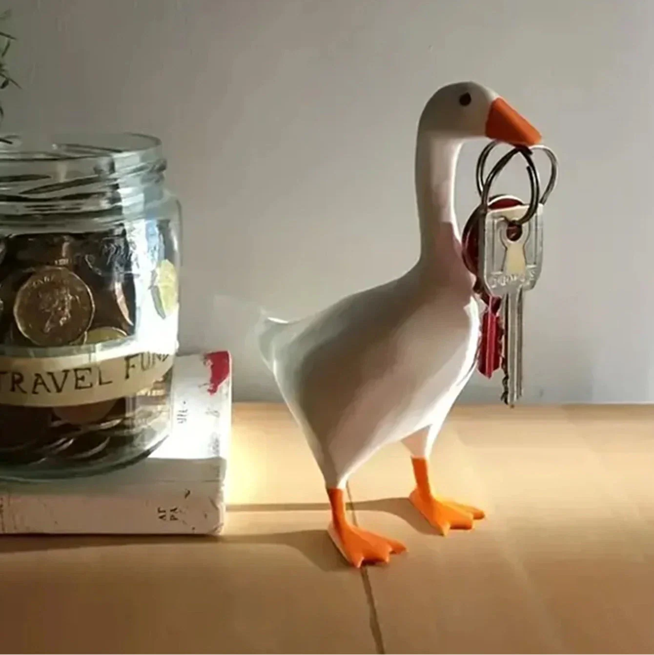 MagniGoose | Decoratieve magnetische gans – stijlvolle sleutelhouder voor thuis en in de hal