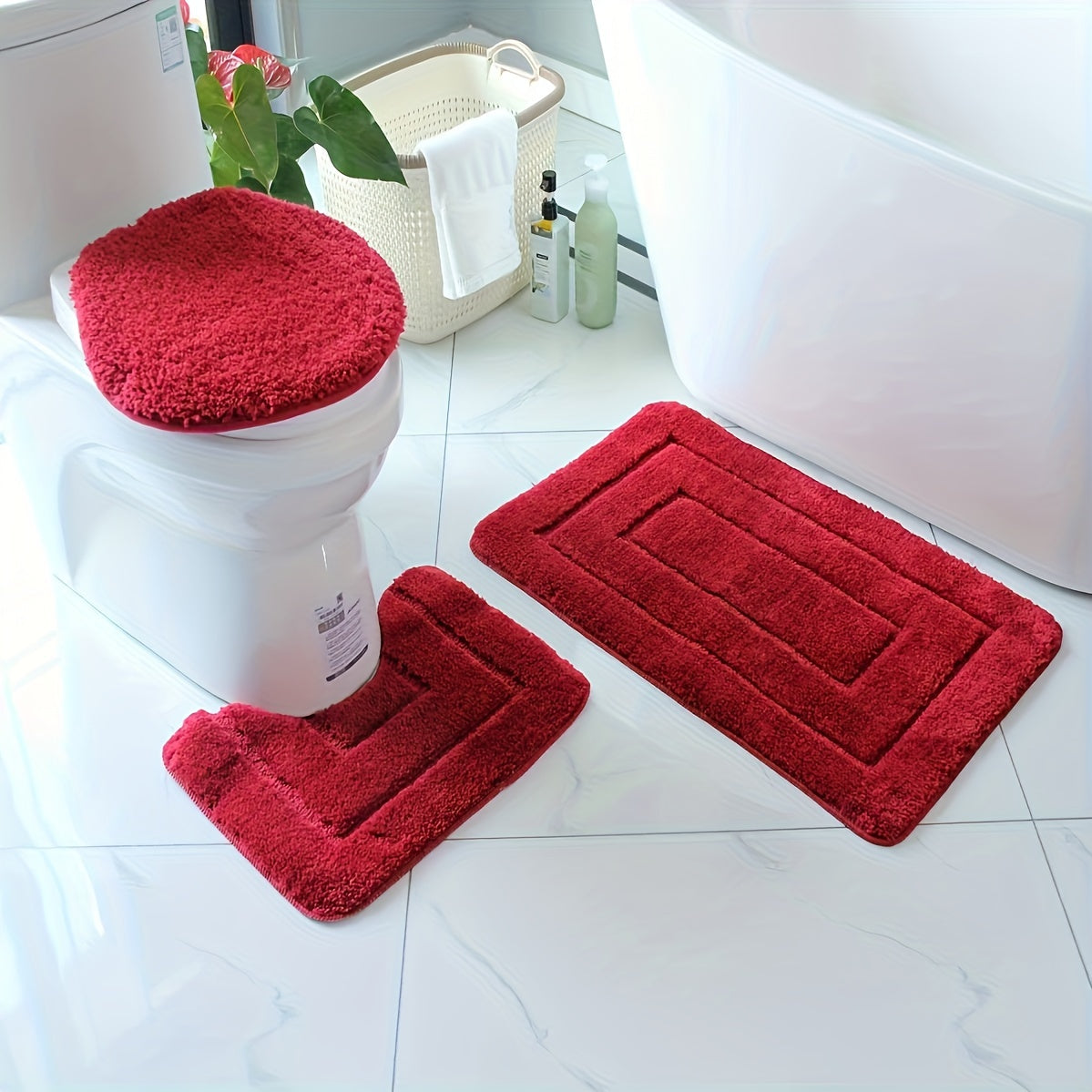 CloudStep | Zachte antislip badmatten set – Absorberende, sneldrogende en comfortabele badmatten