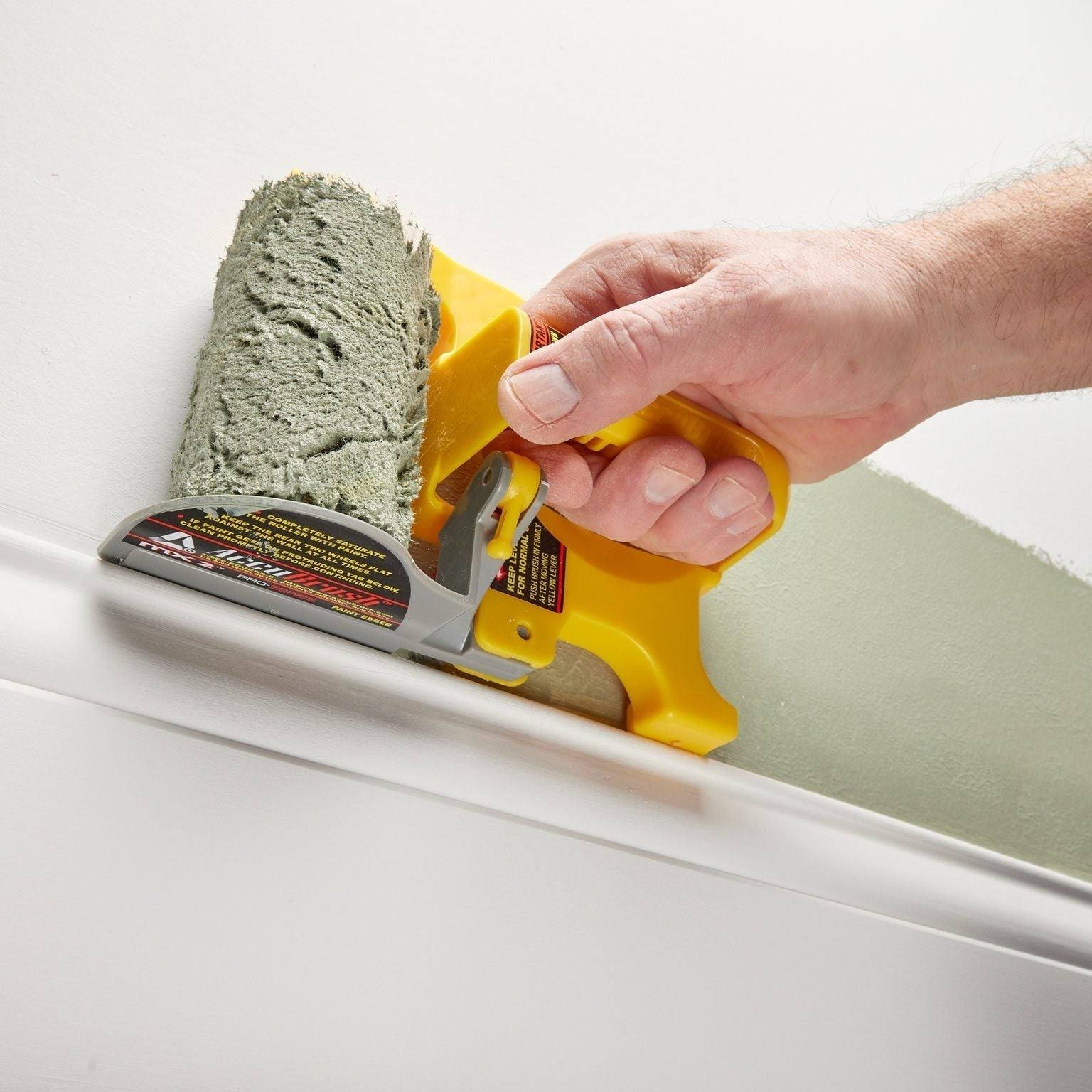 SharpEdge | Verfroller met randbescherming tegen knoeien – voor gladde muren en plafonds, inclusief 3 extra rollers