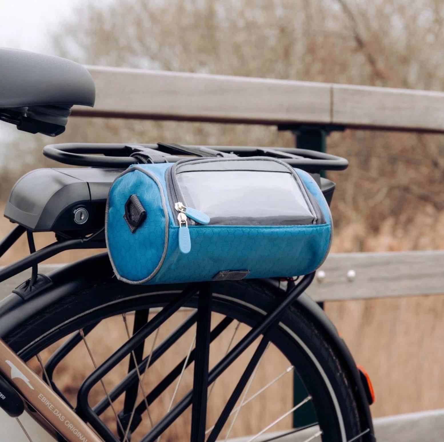 SpinBag | Slimme touchscreen-fietsstuurzak – waterdicht en snel toegankelijk