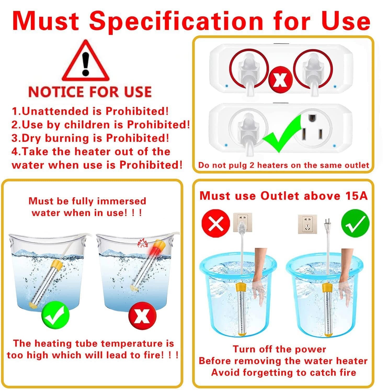 ThermoDip | Dompelwaterverwarmer – Direct warm water, roestvrij staal, draagbaar voor emmers, badkuipen