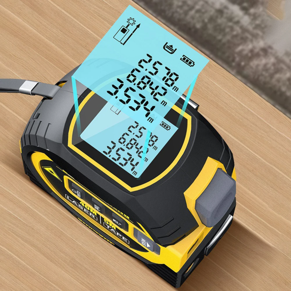 LaserMeasure | 3-in-1 infrarood lasermeter – digitale afstandsmeter met LCD-scherm