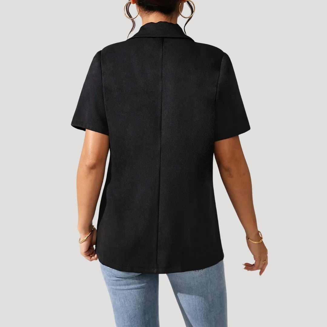 Ulyra | Blazer met korte mouwen voor dames – lichtgewicht zomerblazer
