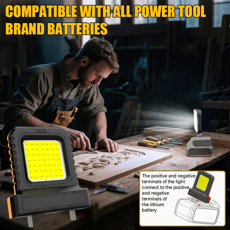 BeamPro | Ultraheldere buitenprojector – Draagbare LED-werklamp, compatibel met alle accu's