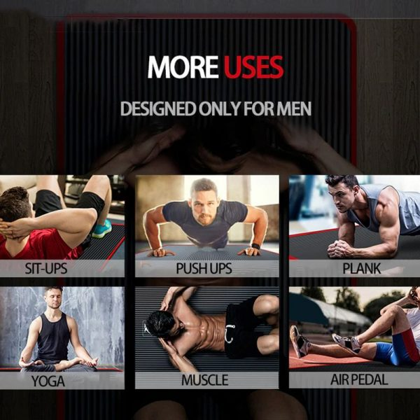 MaxStability | Fitness- & yogamat met hoge dichtheid - antislip oefenmat voor sportschool, thuis, training, pilates