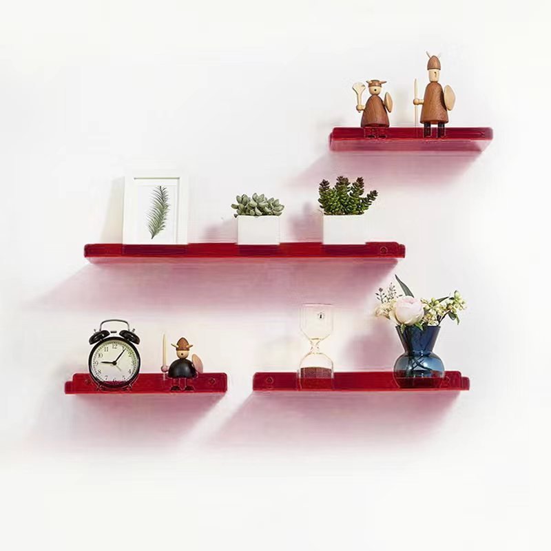 PrismShelf | Acryl Muur Opgezette Zwevende Planken - Kleurrijke Opslag voor Huis & Badkamersdecor