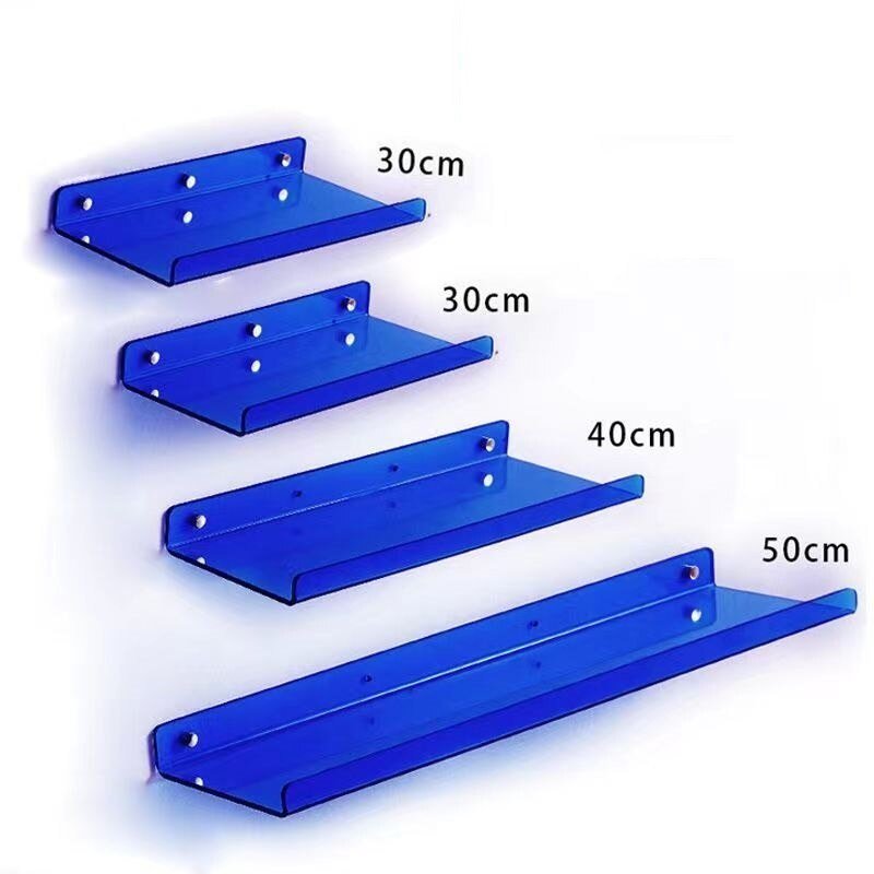 PrismShelf | Acryl Muur Opgezette Zwevende Planken - Kleurrijke Opslag voor Huis & Badkamersdecor