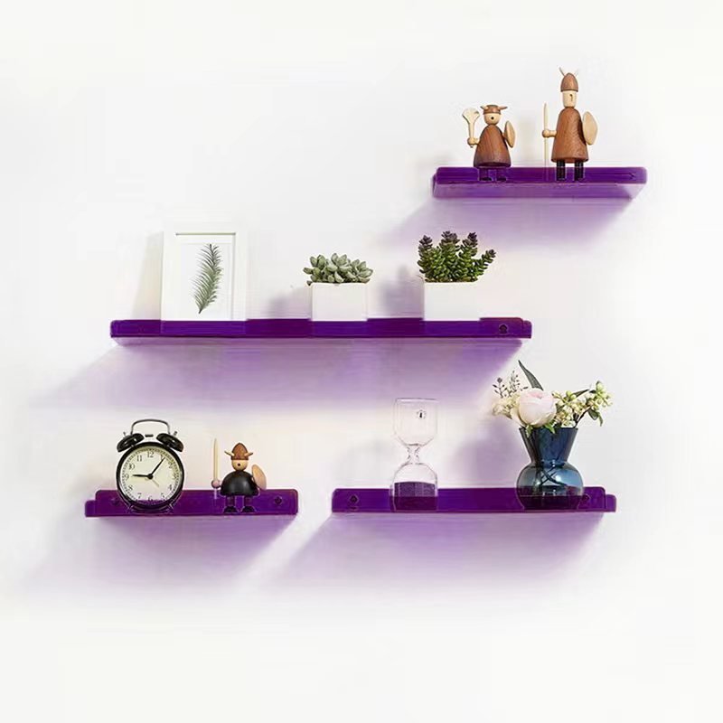 PrismShelf | Acryl Muur Opgezette Zwevende Planken - Kleurrijke Opslag voor Huis & Badkamersdecor