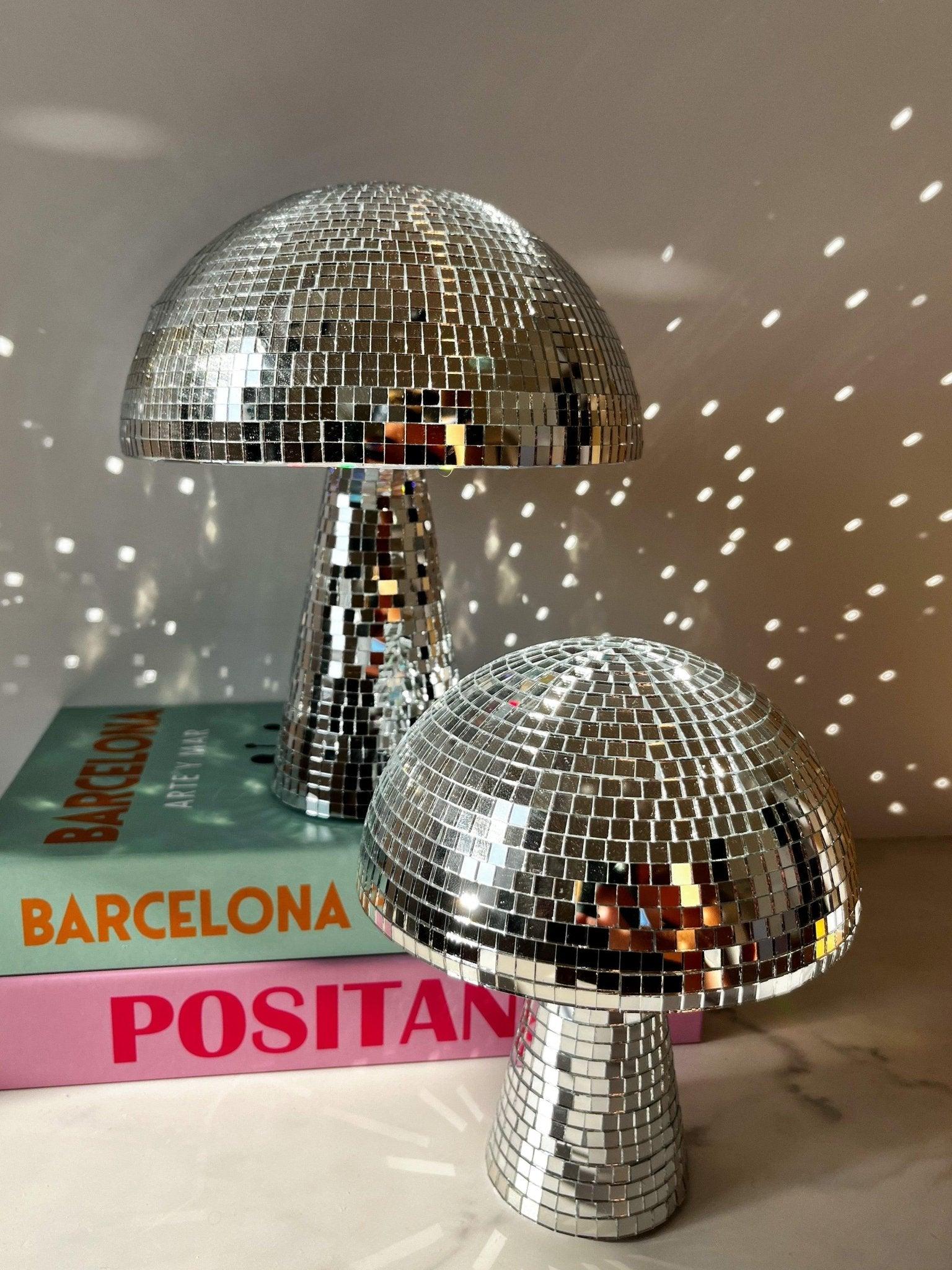 DazzleSpore | Disco Bal Paddestoel Home Decor - Funky LED Licht, Moderne Paddestoel Sculptuur