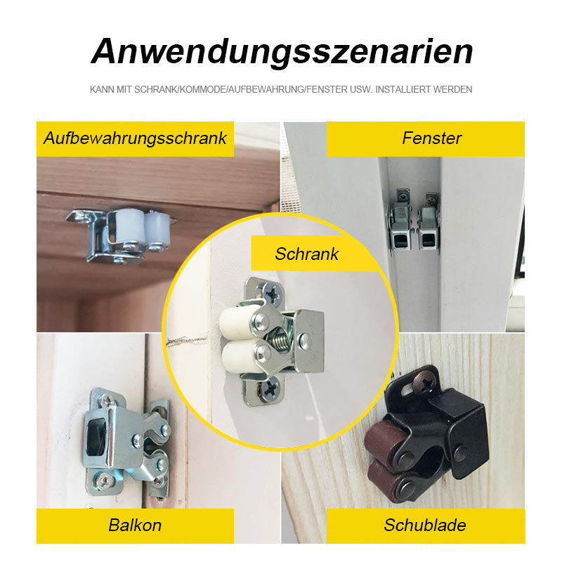 SteelMate | Strakke roestvrijstalen kastgrendel – eenvoudig te openen met een druk op de knop