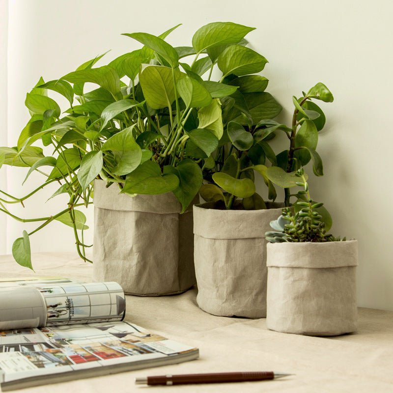 KraftGrow | DuPont Kraft Paper Planter - Milieuvriendelijke, stijlvolle pot voor binnen en buiten
