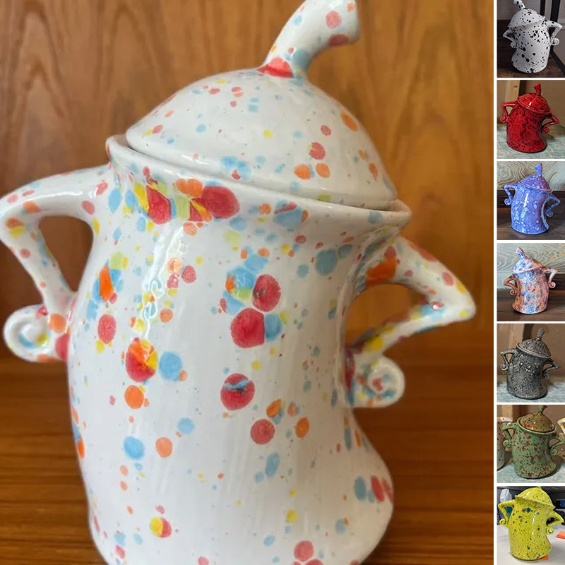 QuirkyJar | Opbergpot met deksel - Grillige decoratieve keuken- of schapcontainer