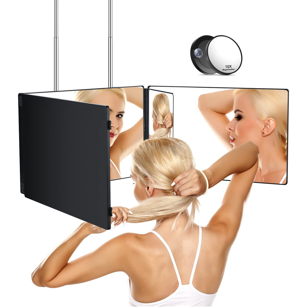 LumiTurn | LED-make-upspiegel – 360° draaibare make-upspiegel met verstelbare LED-verlichting