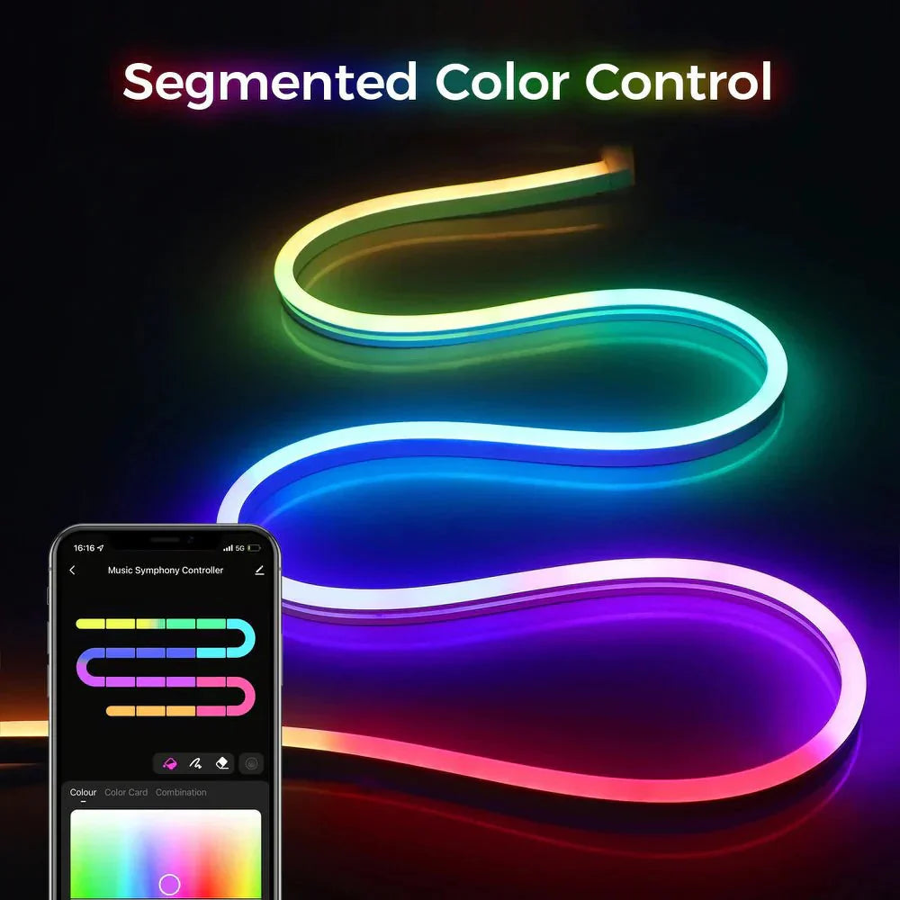 AuraLine | Slimme Neon LED-koordlampen met App-bediening