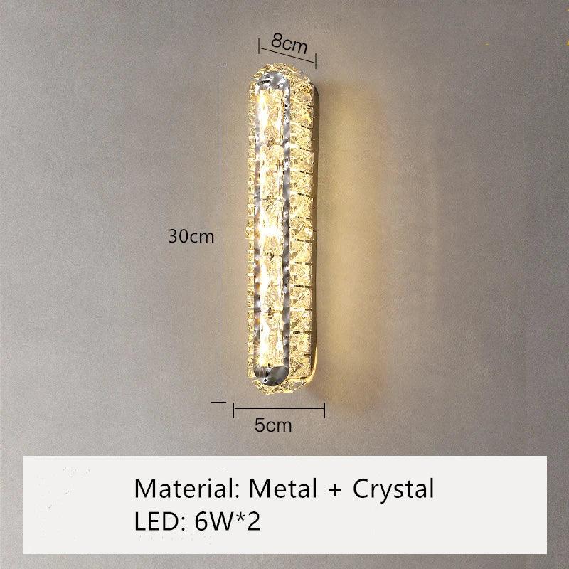 CrystalGlo | Luxueuze kristallen wandlamp - Elegante Moderne Wandlamp Decor