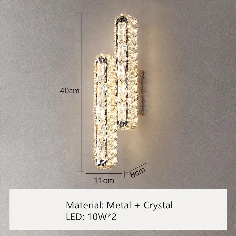 CrystalGlo | Luxueuze kristallen wandlamp - Elegante Moderne Wandlamp Decor