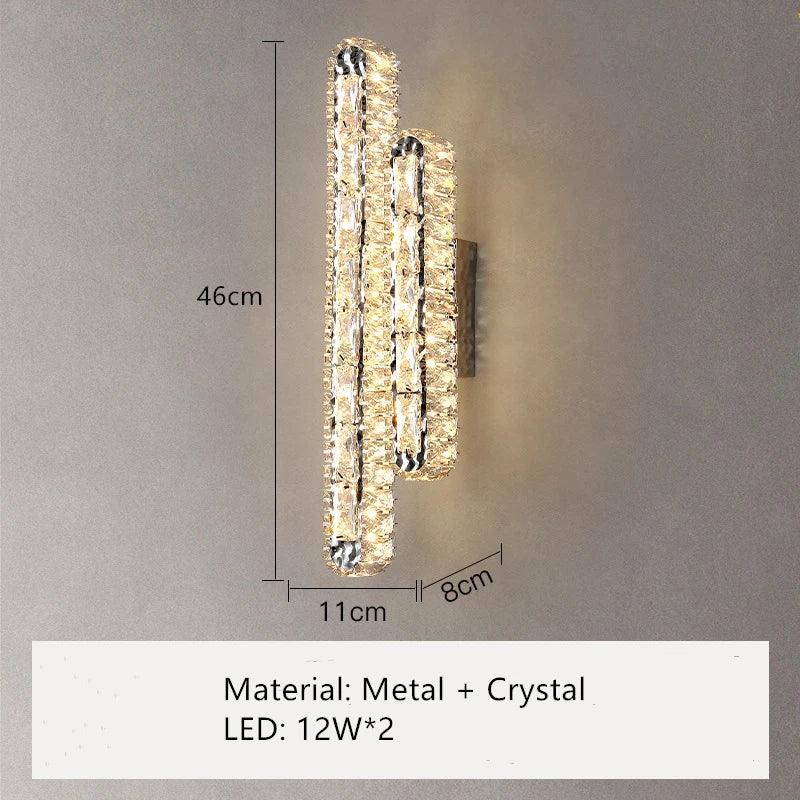 CrystalGlo | Luxueuze kristallen wandlamp - Elegante Moderne Wandlamp Decor