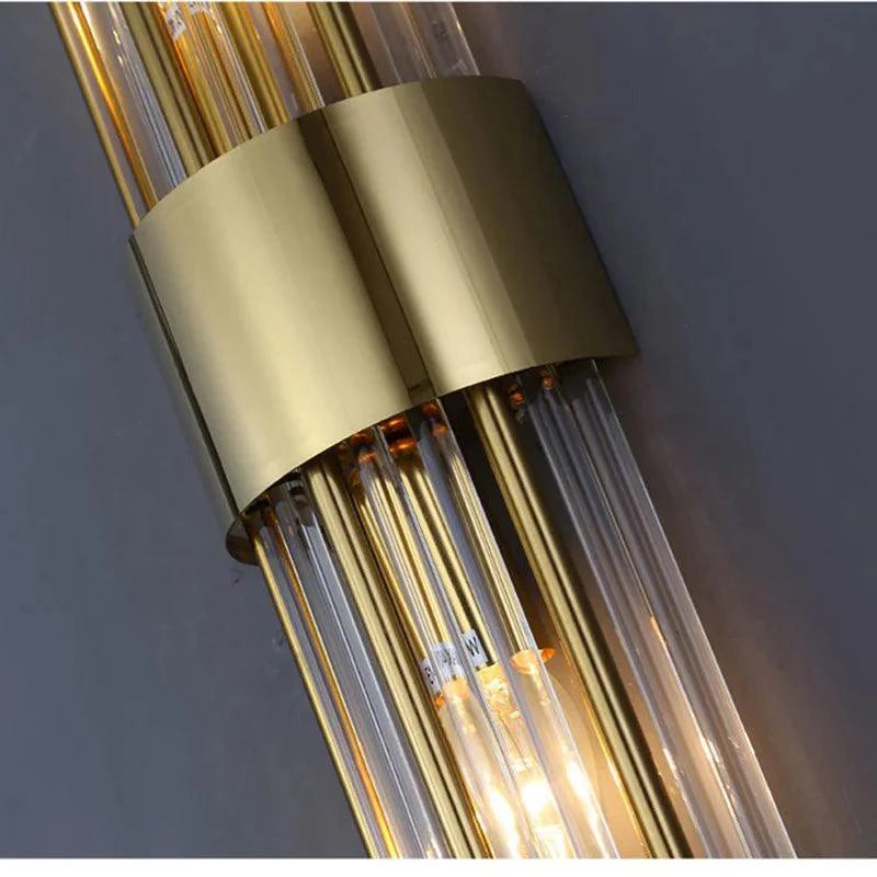 CrystalDazzle | Innovatieve kristallen wandlamp met gouden touch