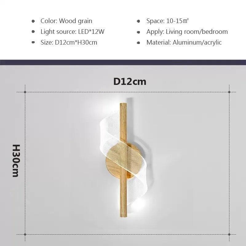 SpiralElegance | Verfijnde Moderne Spiraal Decoratieve Wandlamp