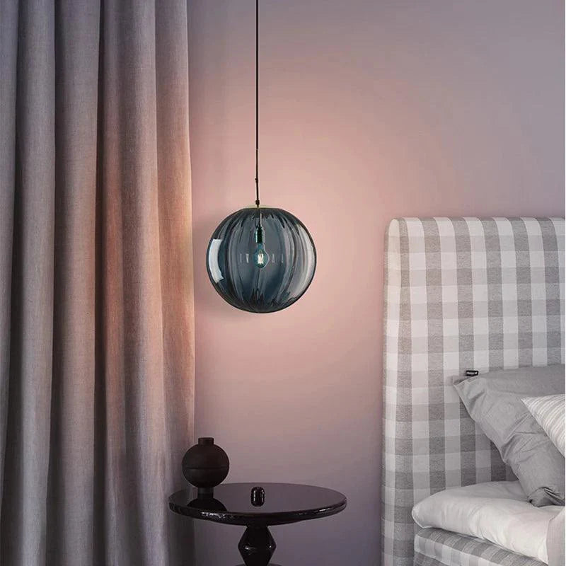 LuxeSphere | Retro luxe gegolfde globe hanglamp