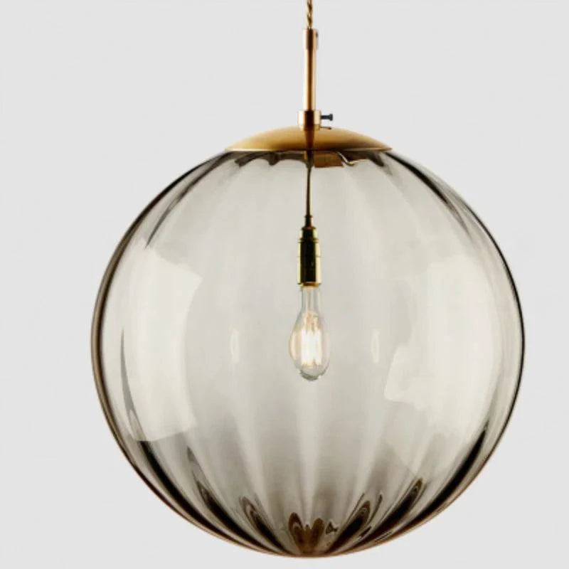 LuxeSphere | Retro luxe gegolfde globe hanglamp