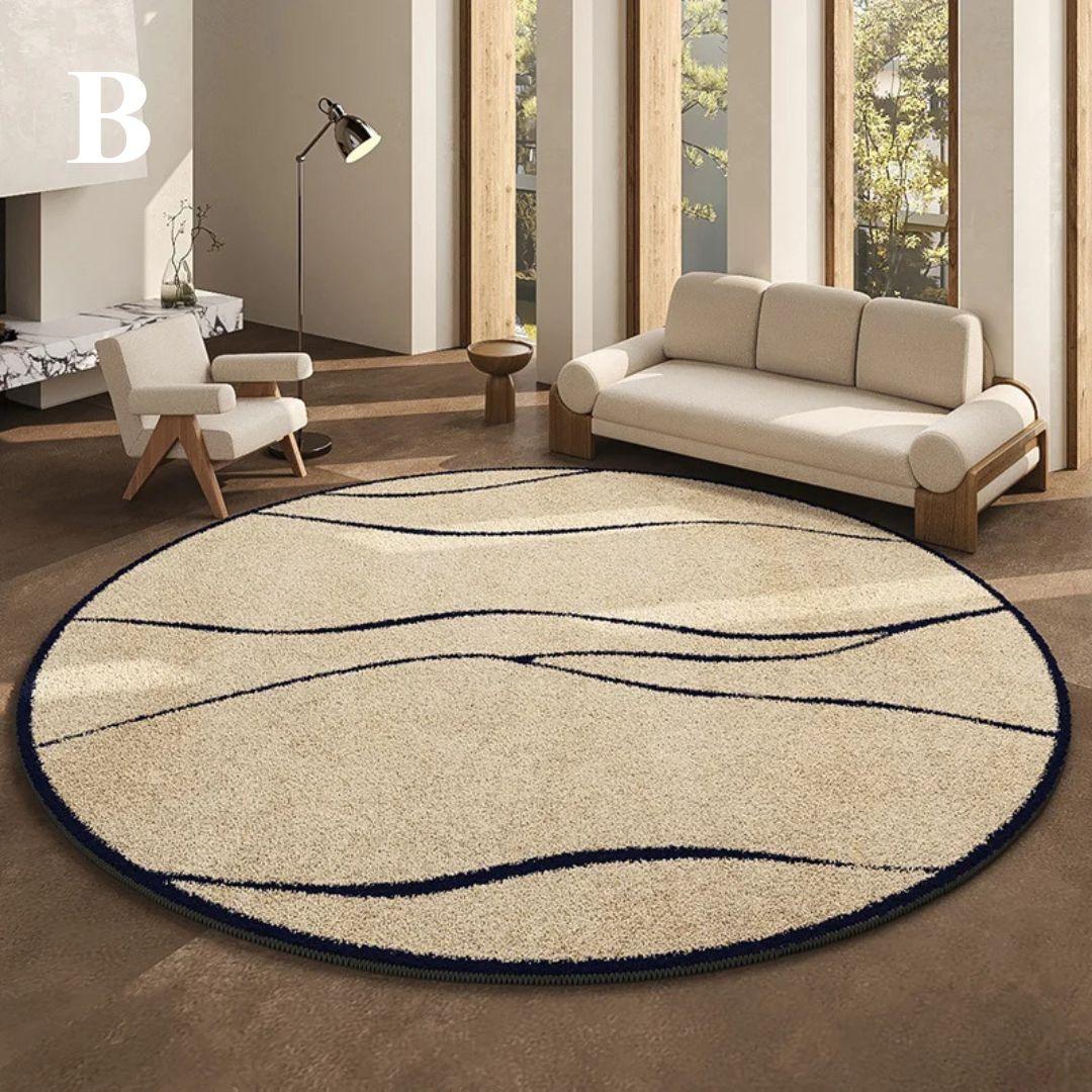 MajestyMat | Luxe Rond Vloerkleed - Franse Stijl Elegant Gebiedstapijt