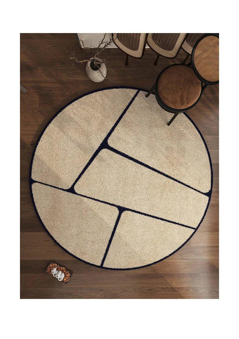MajestyMat | Luxe Rond Vloerkleed - Franse Stijl Elegant Gebiedstapijt