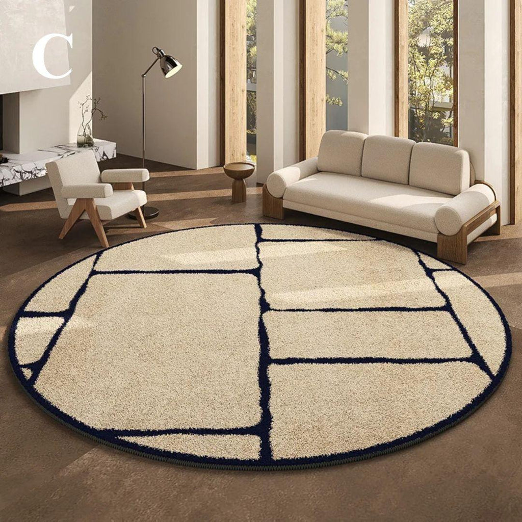 MajestyMat | Luxe Rond Vloerkleed - Franse Stijl Elegant Gebiedstapijt