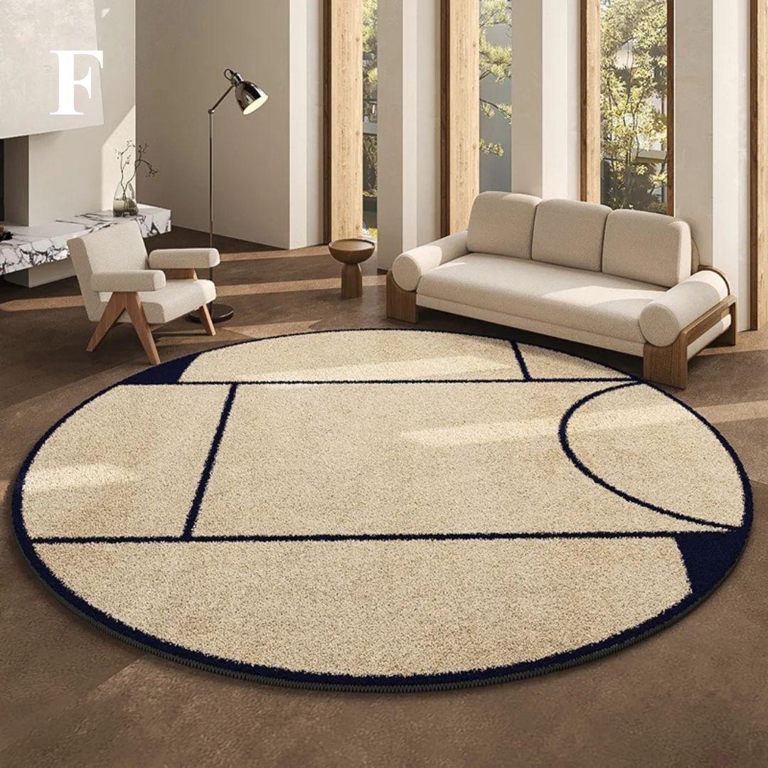 MajestyMat | Luxe Rond Vloerkleed - Franse Stijl Elegant Gebiedstapijt
