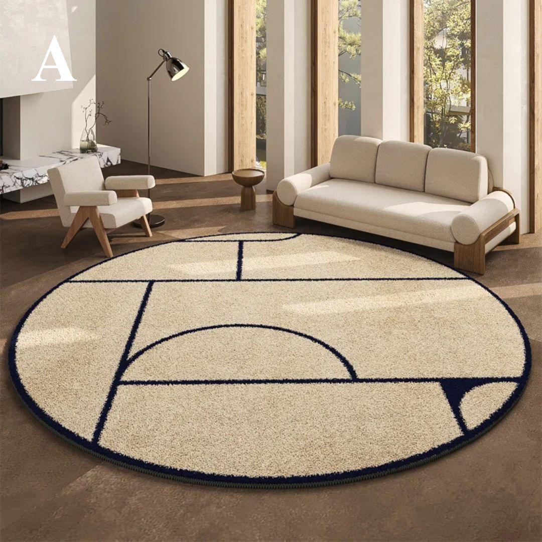 MajestyMat | Luxe Rond Vloerkleed - Franse Stijl Elegant Gebiedstapijt