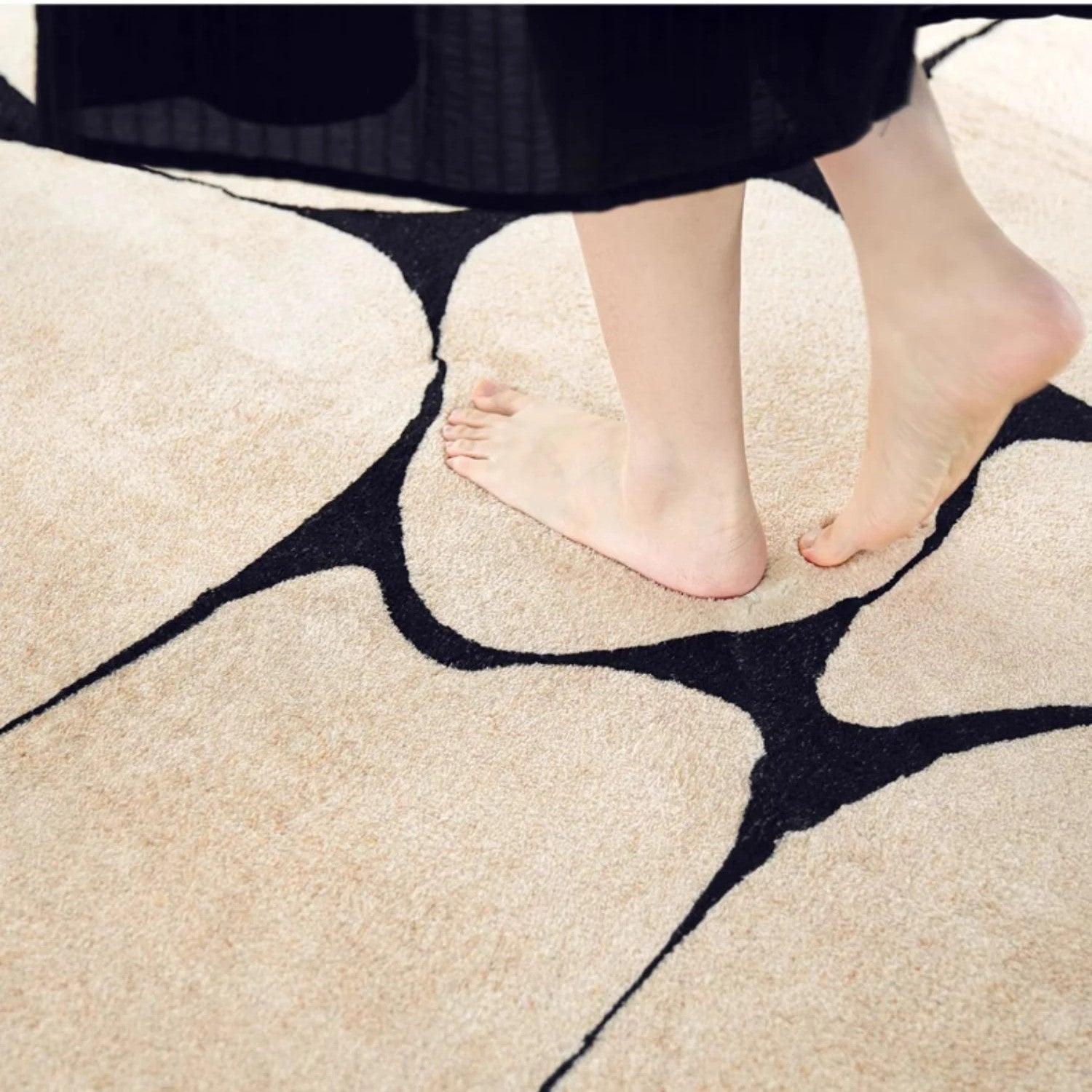 MajestyMat | Luxe Rond Vloerkleed - Franse Stijl Elegant Gebiedstapijt