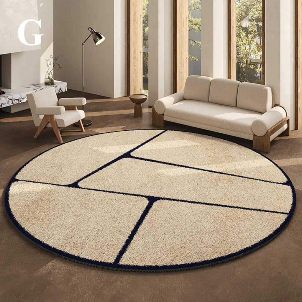 MajestyMat | Luxe Rond Vloerkleed - Franse Stijl Elegant Gebiedstapijt